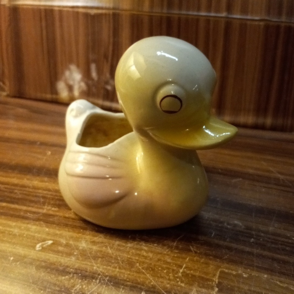 Vintage mcm 1950s baby duck planter